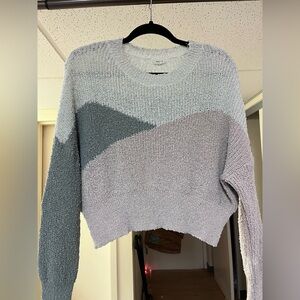Debut Soft Colorblock Crew Neck Sweater